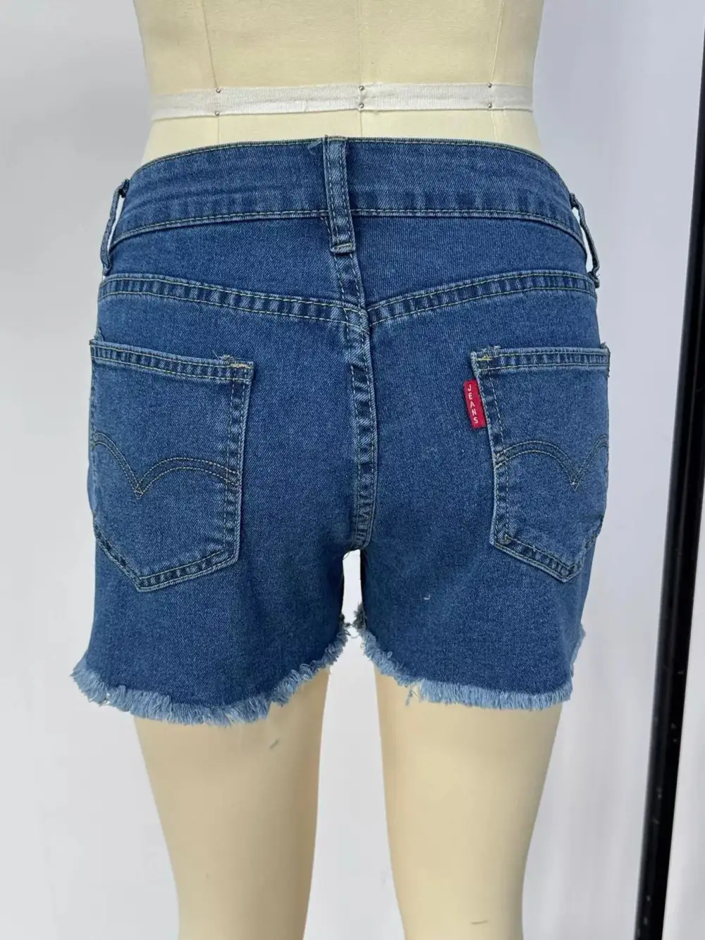 Relaxed Raw Hem Shorts