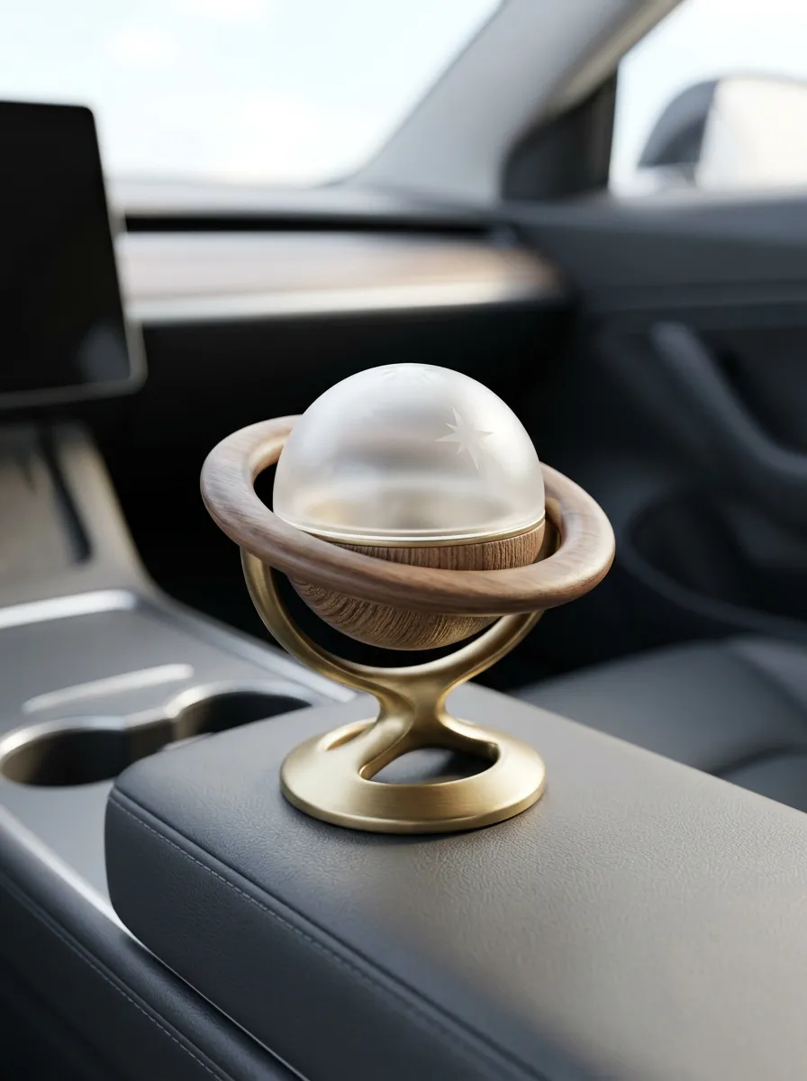 Refined Metal Planet Car Air Freshener