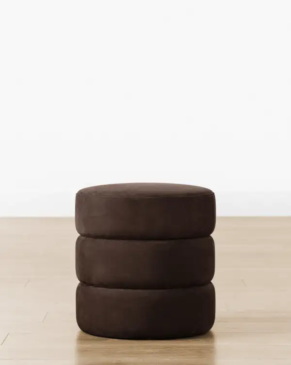 Modern Leather Ottoman