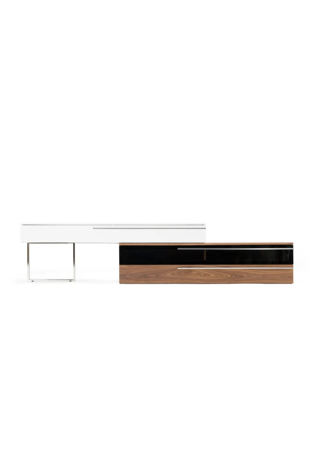 Fluted Storage Media Tv Stand