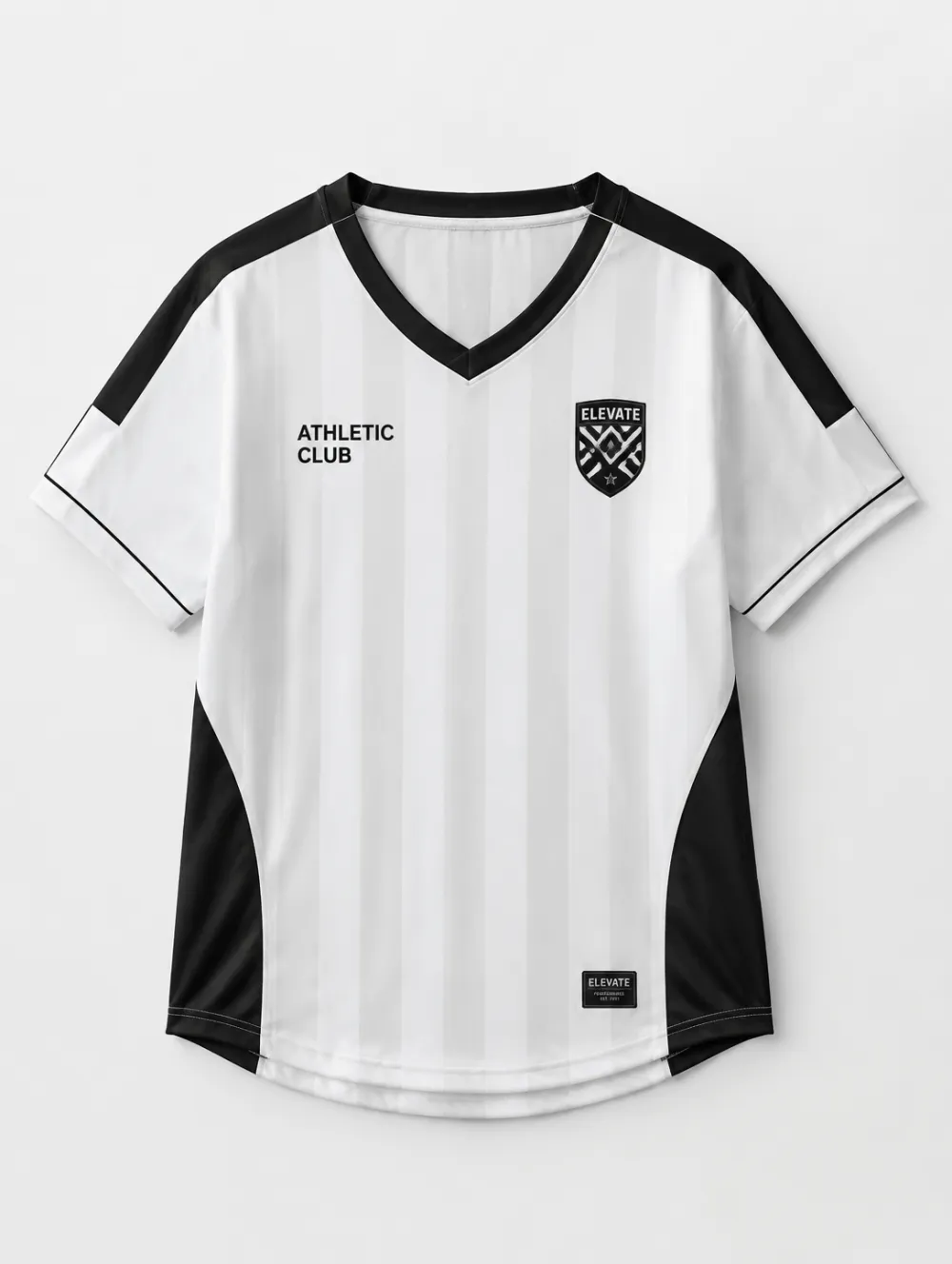 Unisex Athletic Club Elevate Logo Striped Printed Soccer Jersey