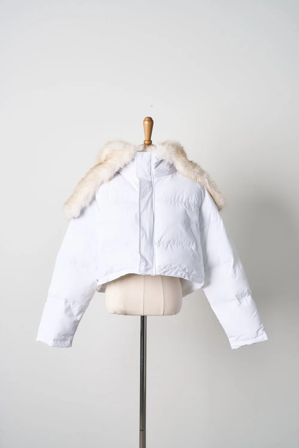 Faux Fur Trim Puffer Jacket