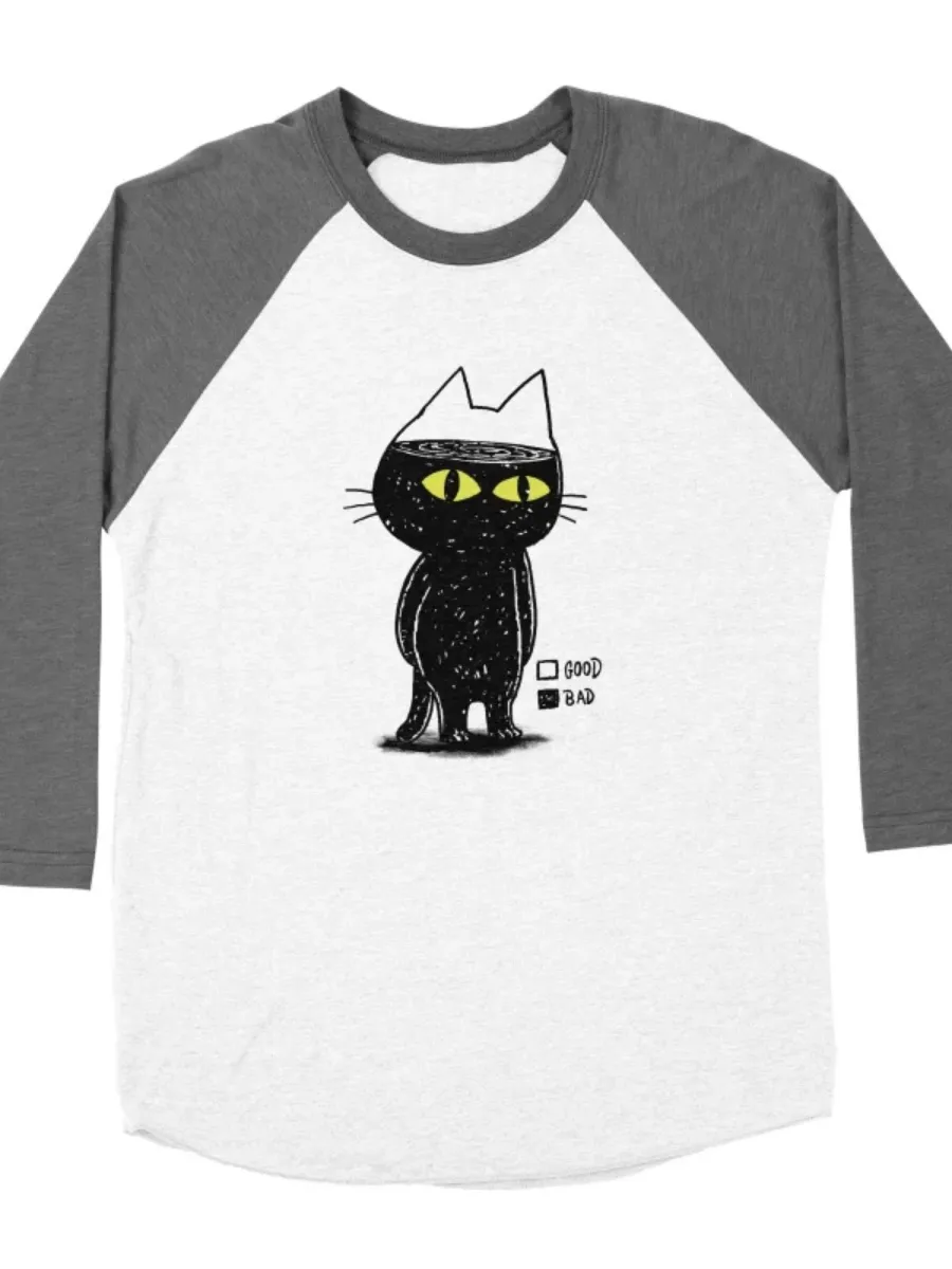 Whimsical Black Cat T-Shirt