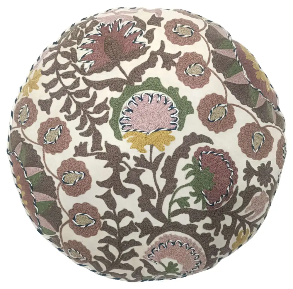 Refined Surface Embroidered Velvet Decorative Cushion Cover