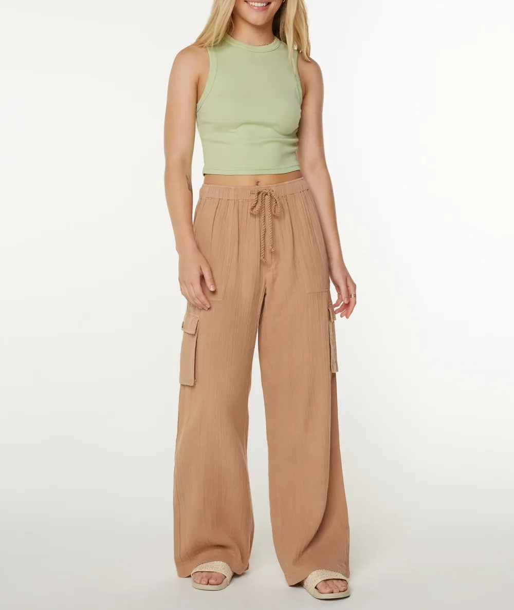 Drawstring Casual Pants With Double Pockets