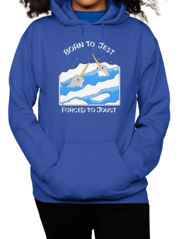 Narwhal Cartoon Graphic Hoodie