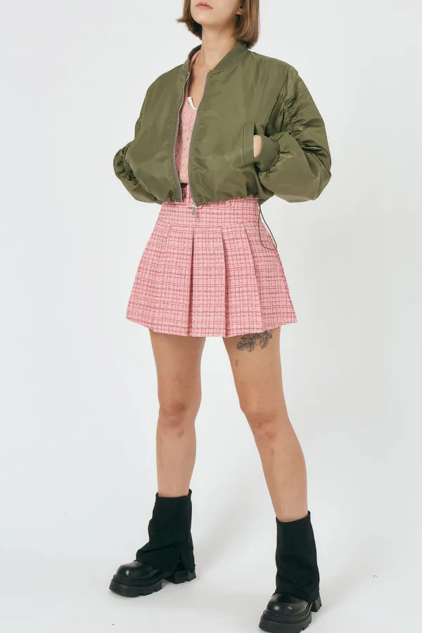 Ruched Sleeve Jacket