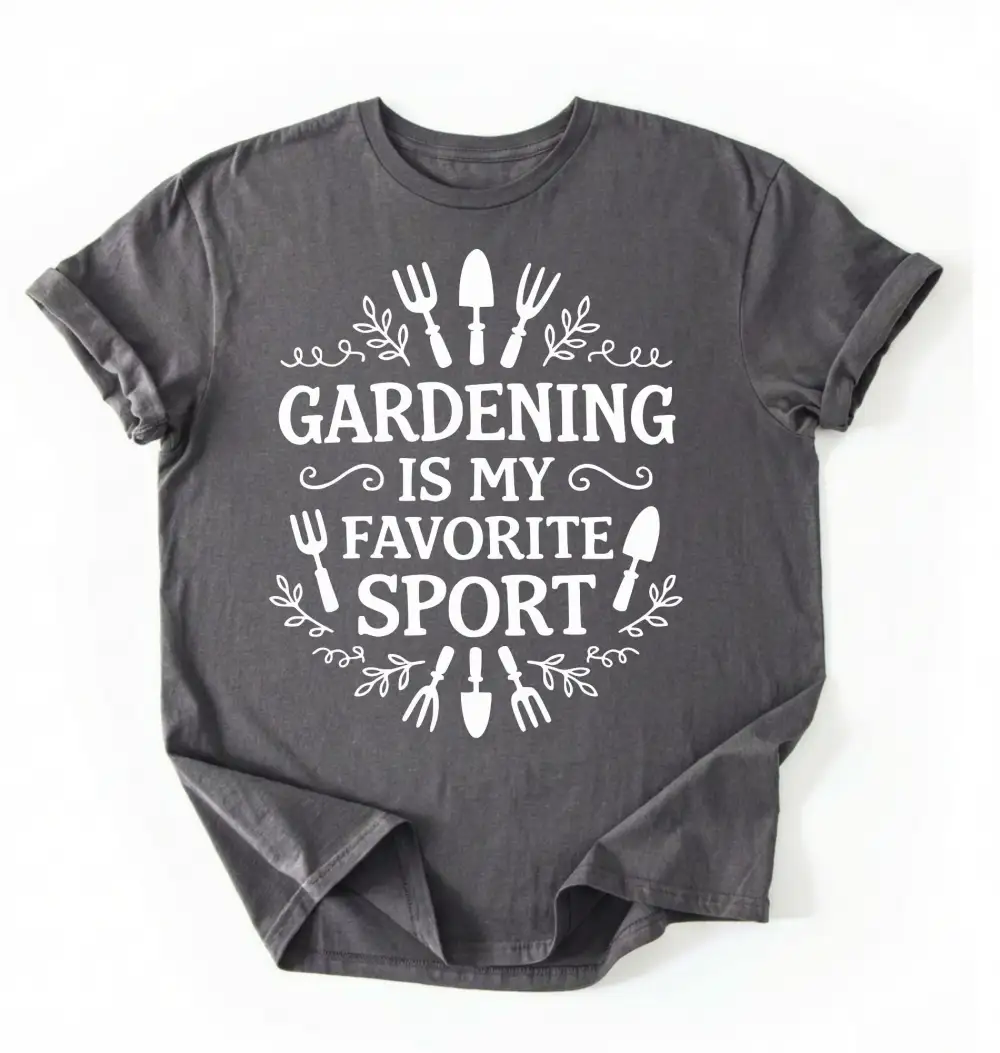 Plant Theme Line Graphic Cotton Tee