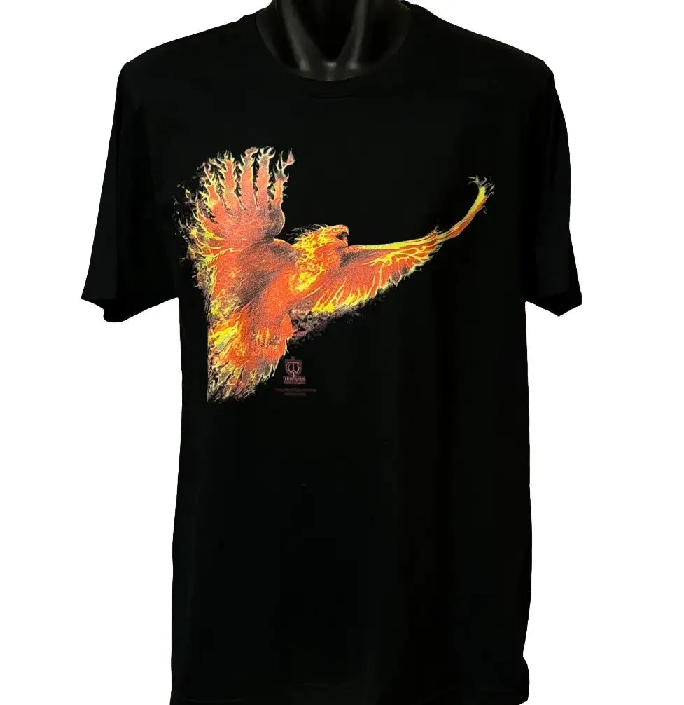Phoenix Flame Graphic Cotton T-Shirt