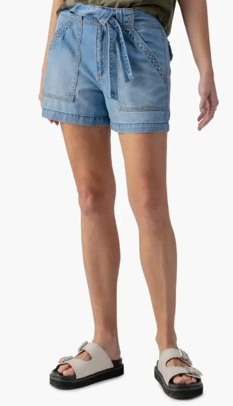 Denim Cotton Pocket Shorts