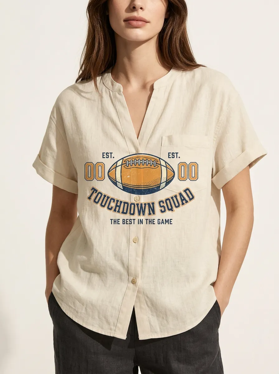 Football Graphic Casual T-Shirt