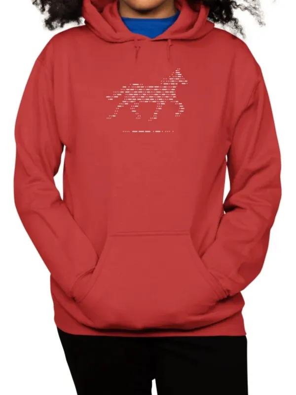 Retro Pixel Horse Graphic Hoodie