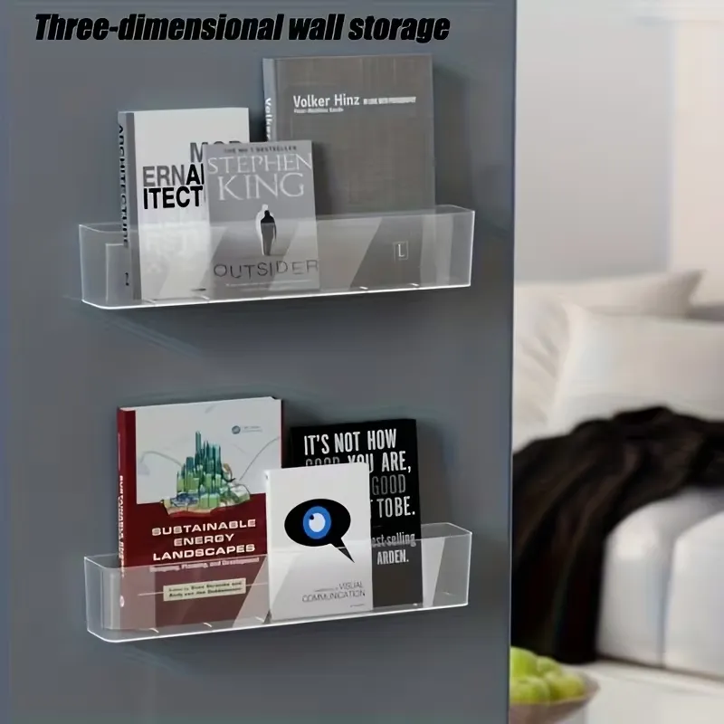 Wall Acrylic Shelf for Storing Books & Essentials