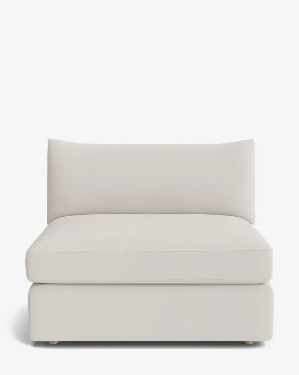 Plush Modular Armless Seat