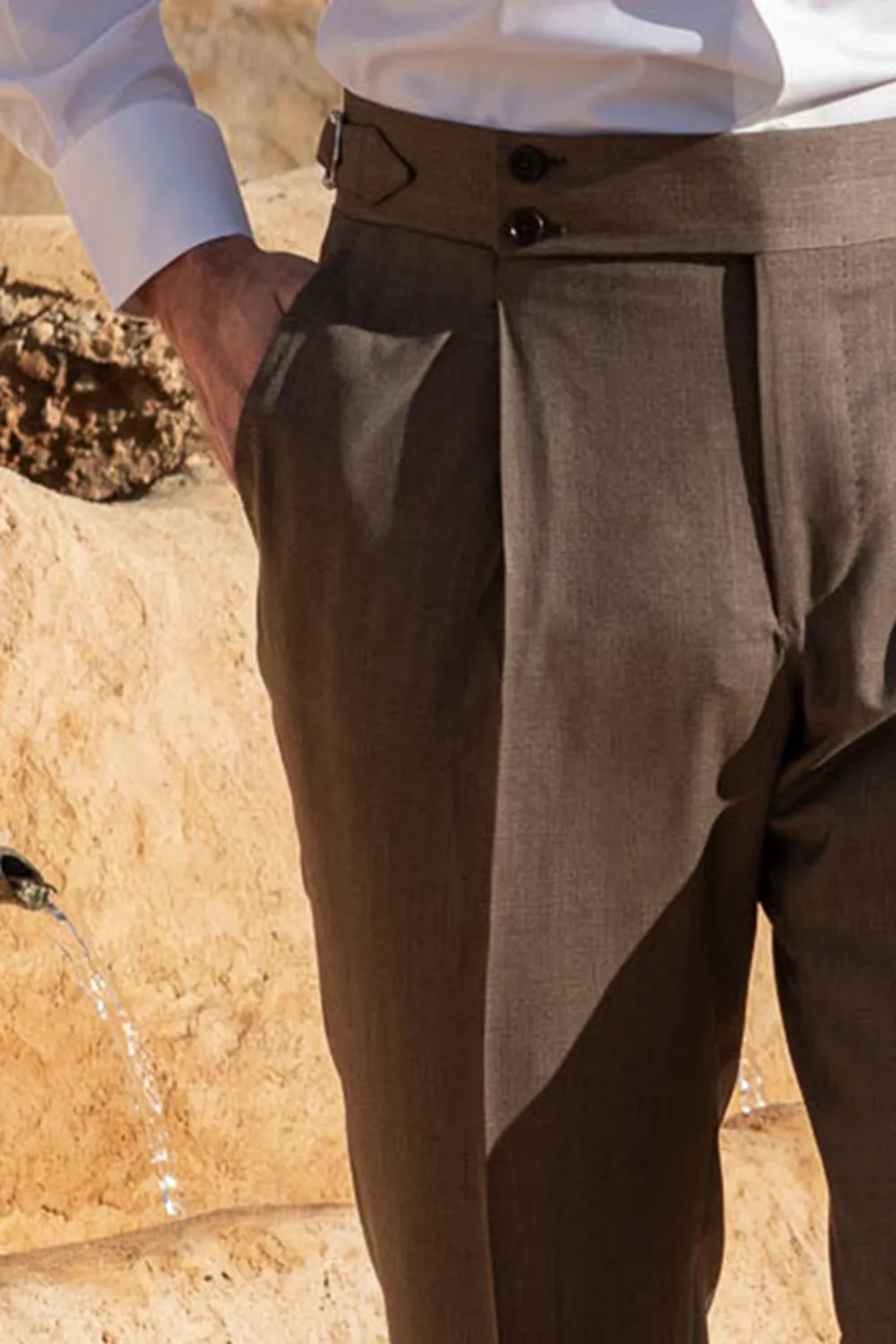 Brown Trousers Men'S Fashion