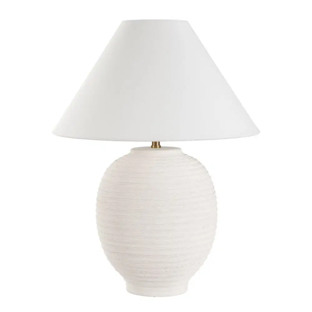 Ridged Ceramic Table Lamp