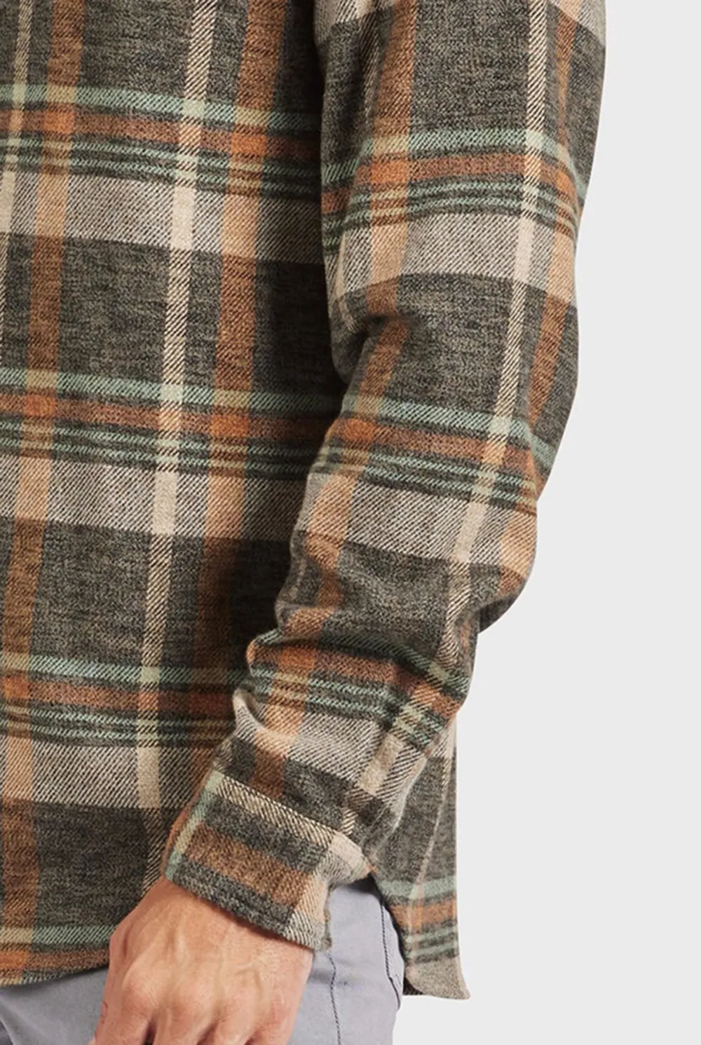 Relaxed Fit Plaid Flannel Button Up Shirt
