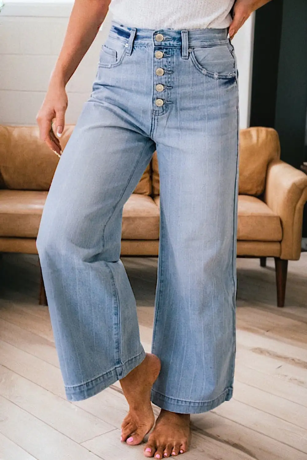 Structured Soft Denim Jeans