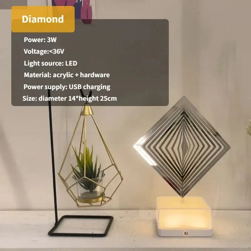 Metal Round Decorative Table Lamp