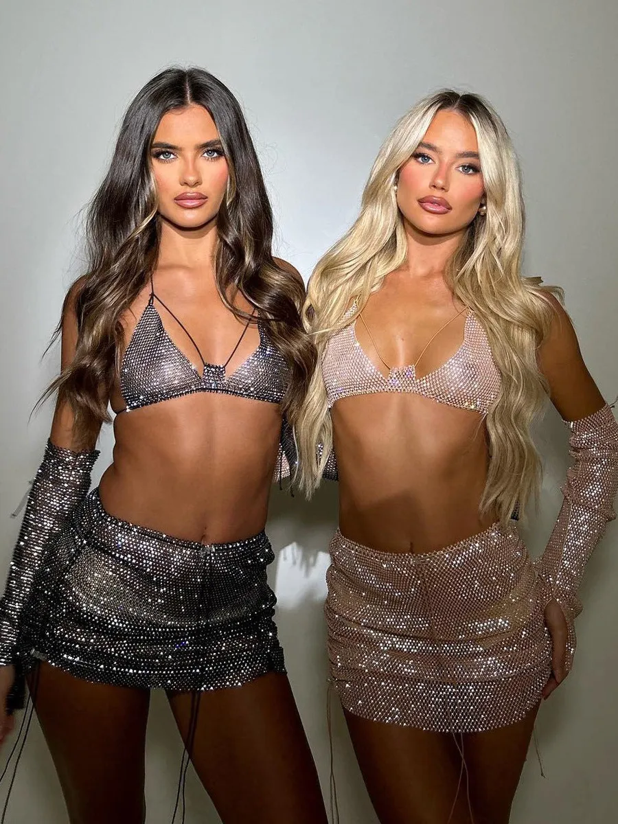 Peyton Rhinestone Three Piece Set