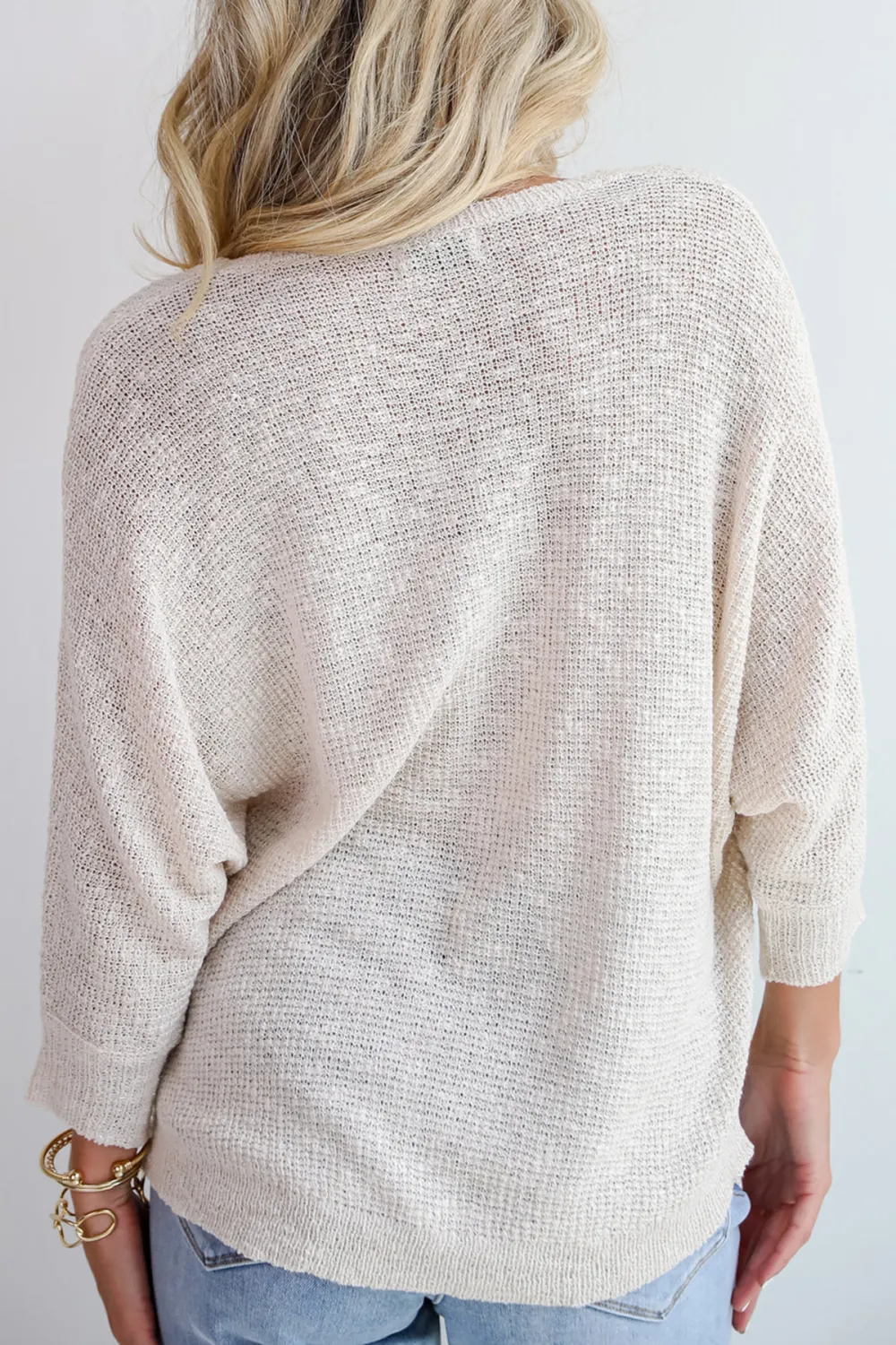 Ivory Lightweight Knit Sweater