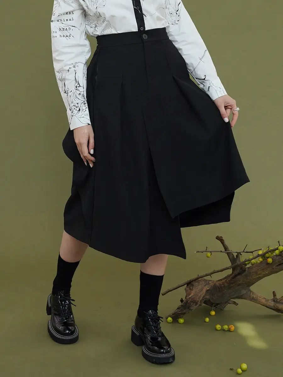 Soft Utility Everyday Casual Polyester Skirt