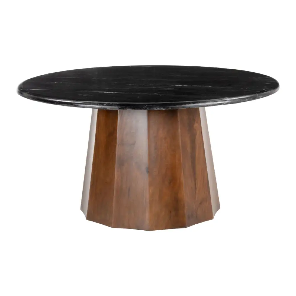 Geometric Marble Round Coffee Table