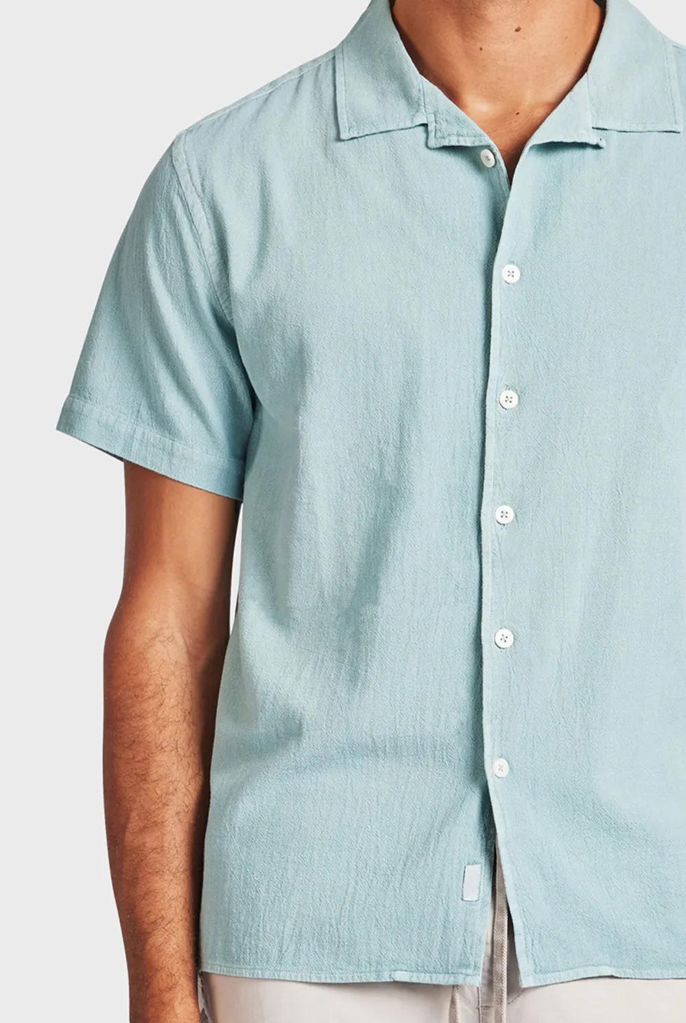 Oversized Linen Short Sleeve Button Down Shirt
