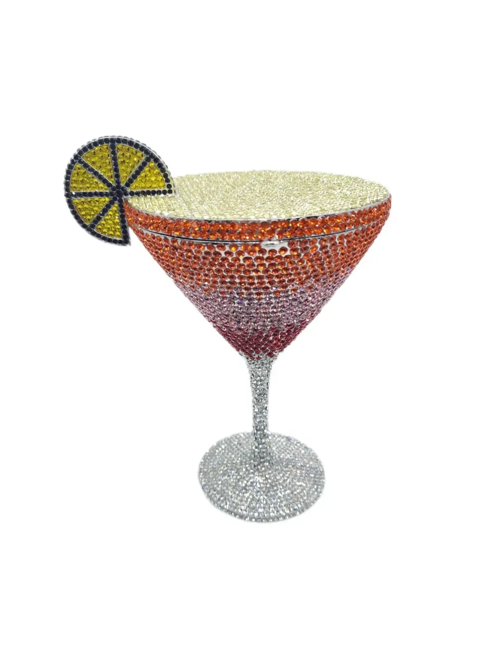 Madeline Rhinestone-embellished Cocktail Glass Clutch Bag