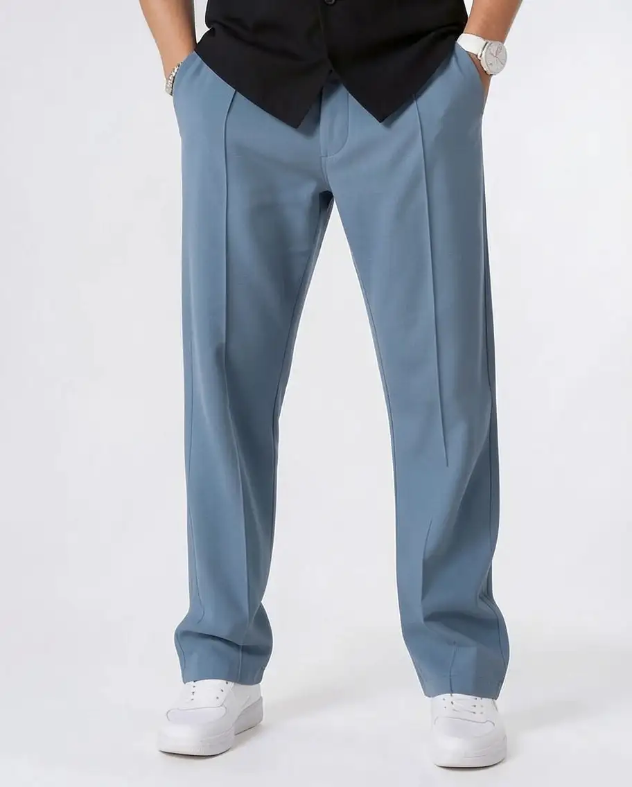 Modern Straight Leg Casual Pants