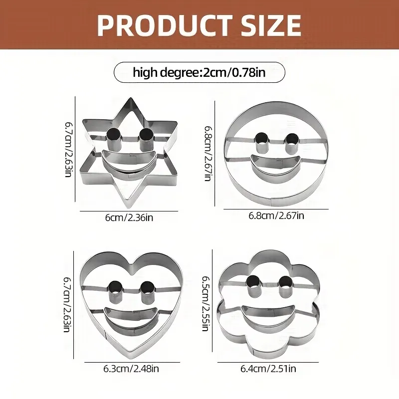 Smiley Face Cookie Cutter Set