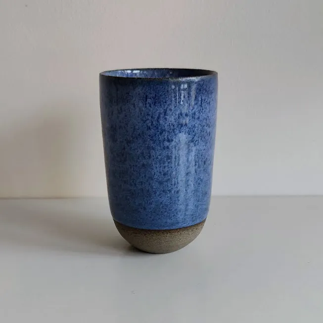 Hand Glazed Stoneware Bud Vase
