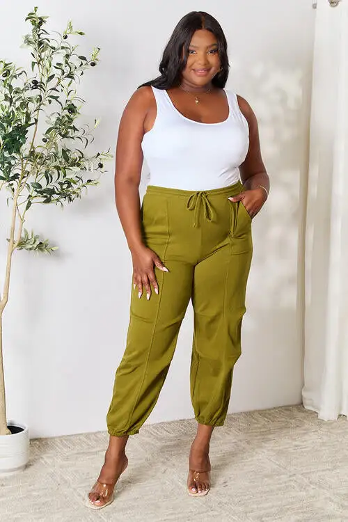 Drawstring Sweatpants Pocket Denim Jeans