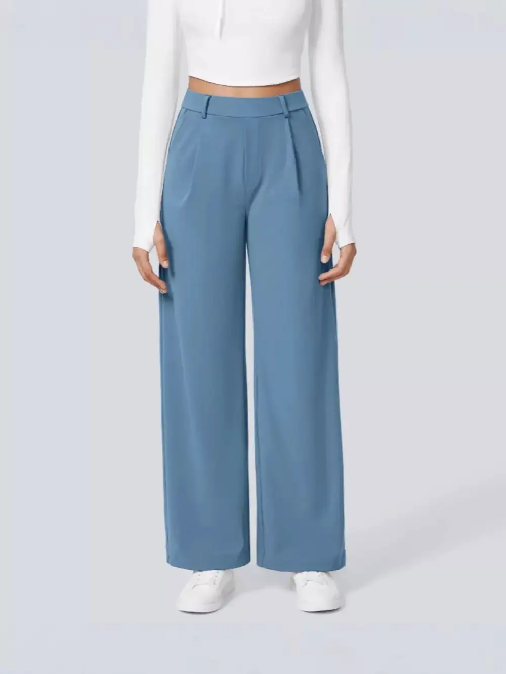 Wide Leg Pocketed Everyday Pants