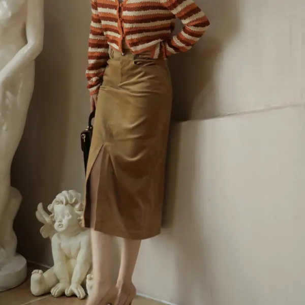 Contemporary Movement Everyday Casual Straight Skirt
