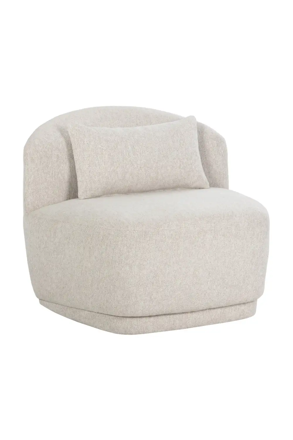 Armless Swivel Lounge Chair