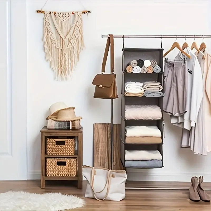 5-Shelf Hanging Closet Organizer