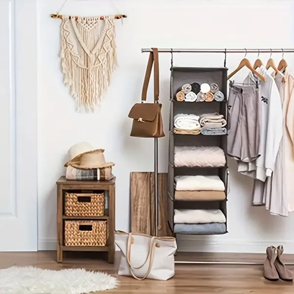 5-Shelf Hanging Closet Organizer