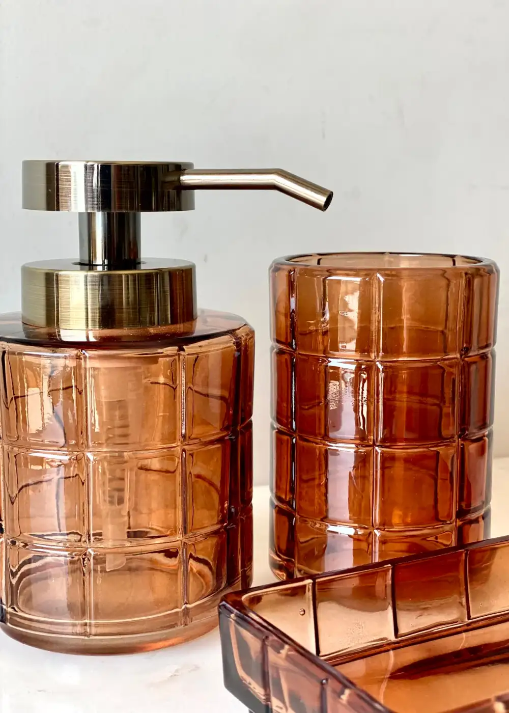 Cube Bathroom Set Amber Of
