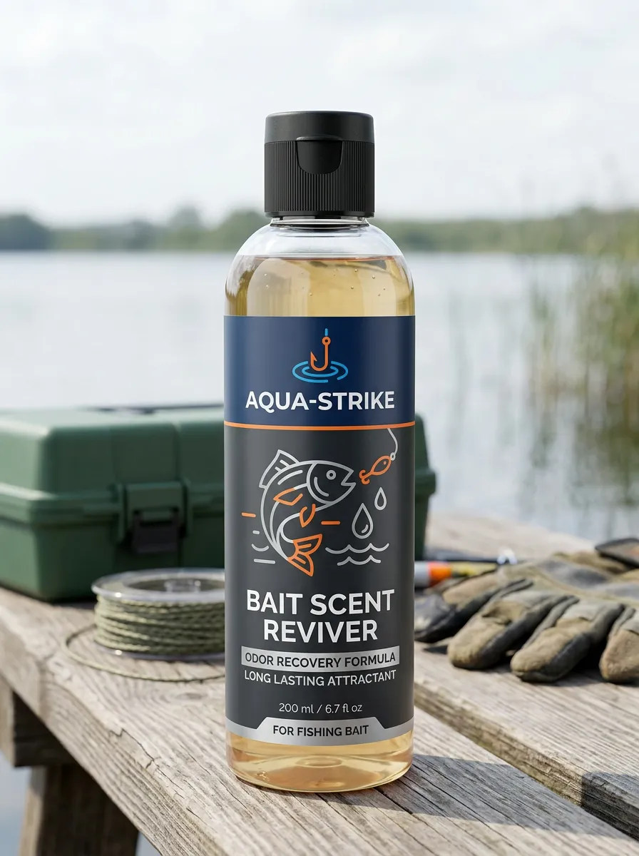 Fishing Bait Scent Reviver Aquatic Graphic Bottle