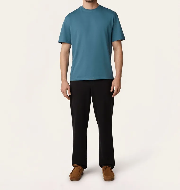 Heavyweight Relaxed Fit T-Shirt Teal Blue