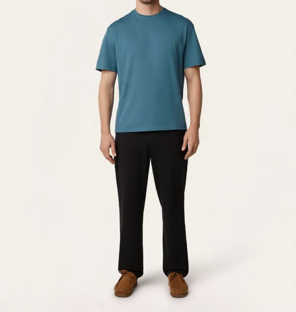 Heavyweight Relaxed Fit T-Shirt Teal Blue
