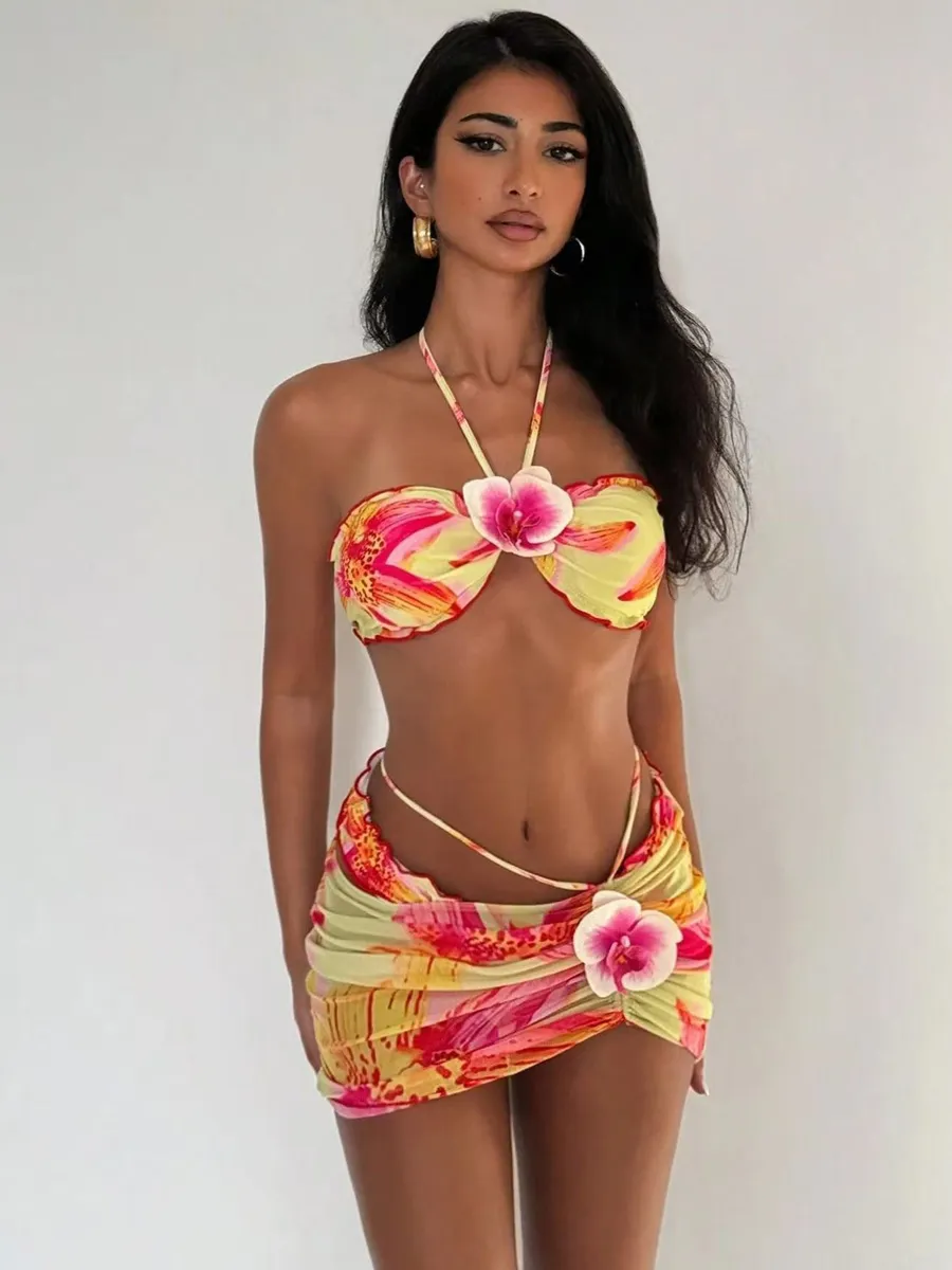 Rosalinda Printed Three Piece Set