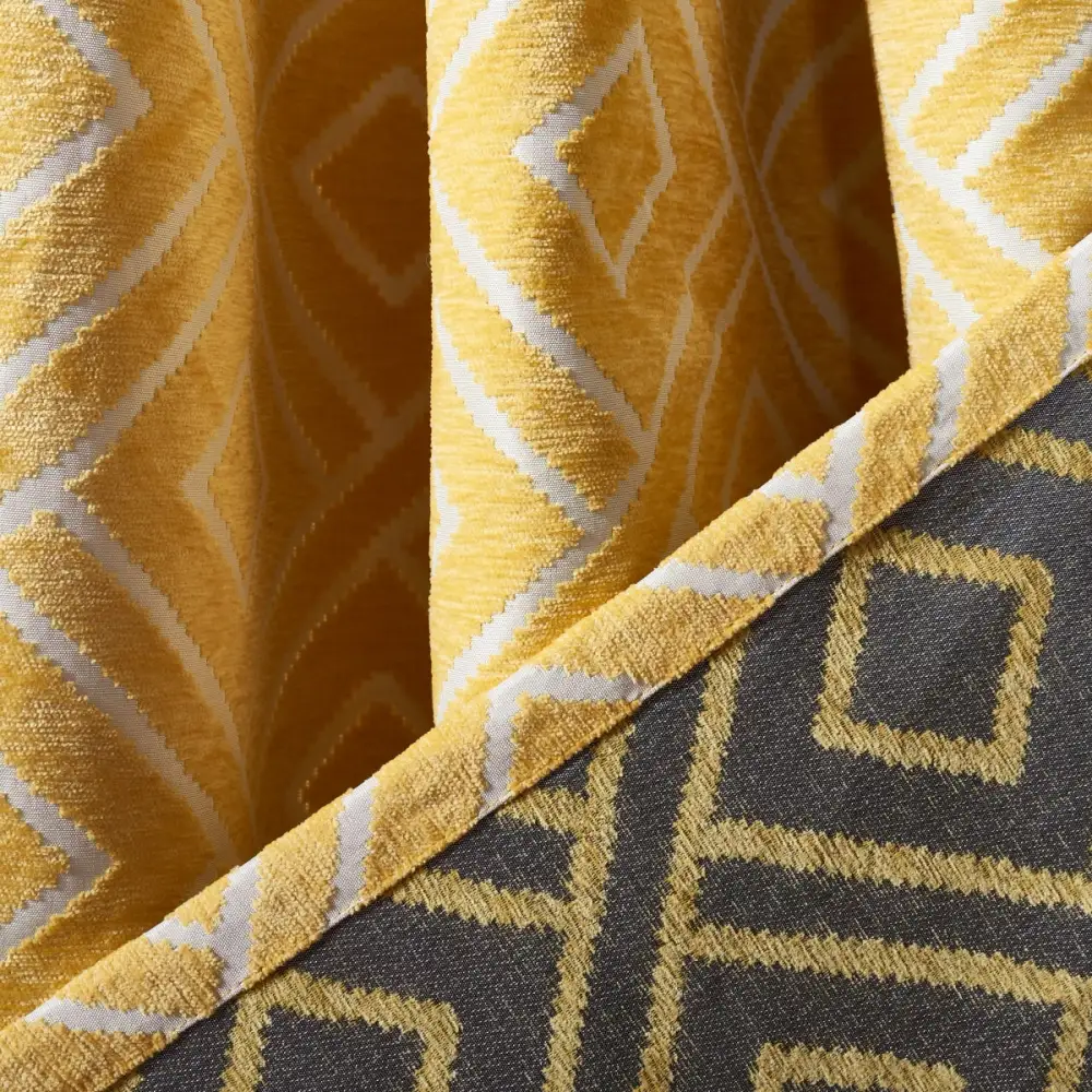Geometric Eyelet Modern Window Treatment