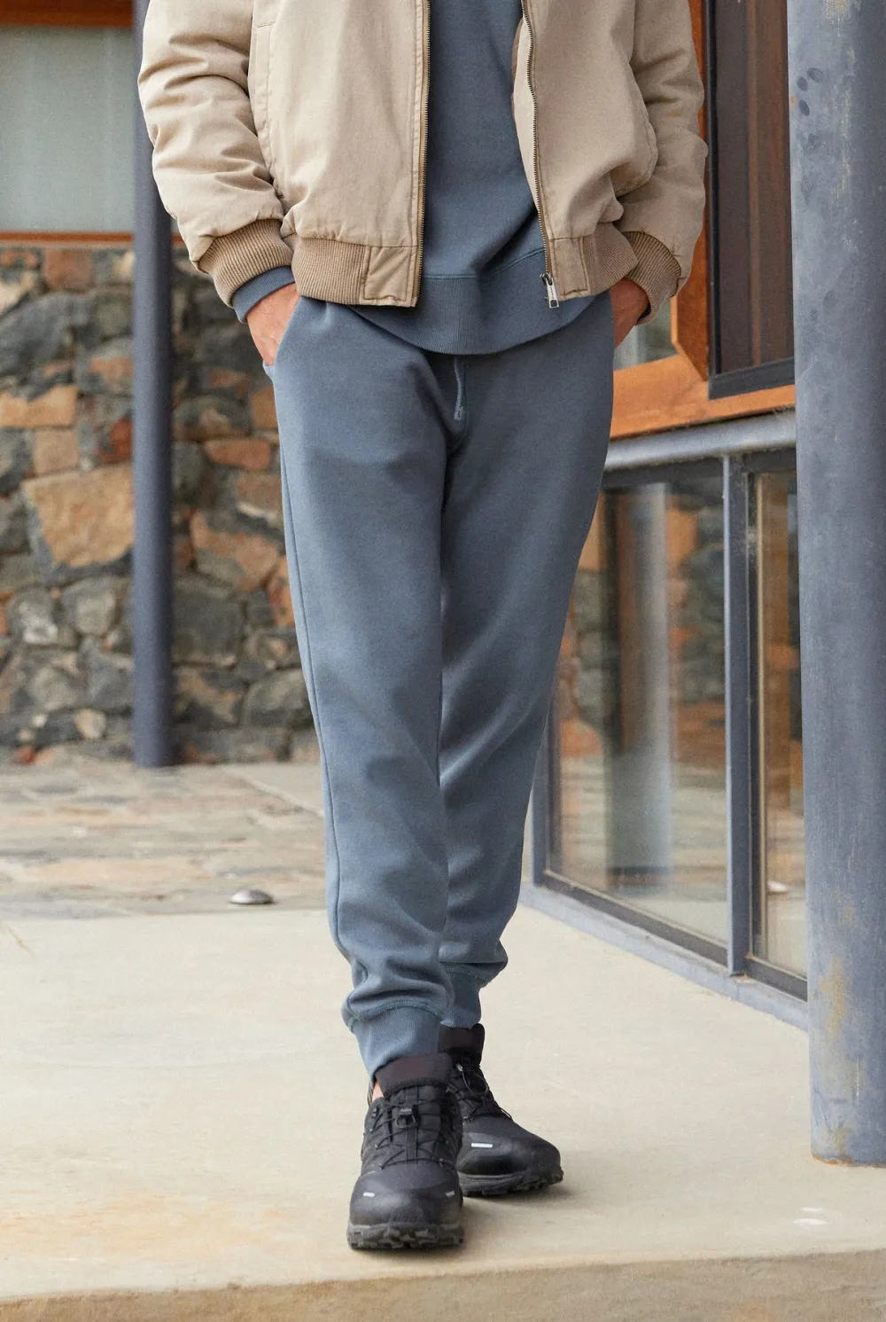 Soft Knit Elastic Waist Casual Sweatpants