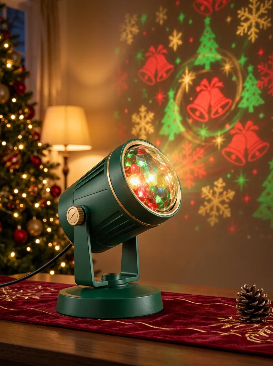 Snowflake Bell Christmas LED Light Projector