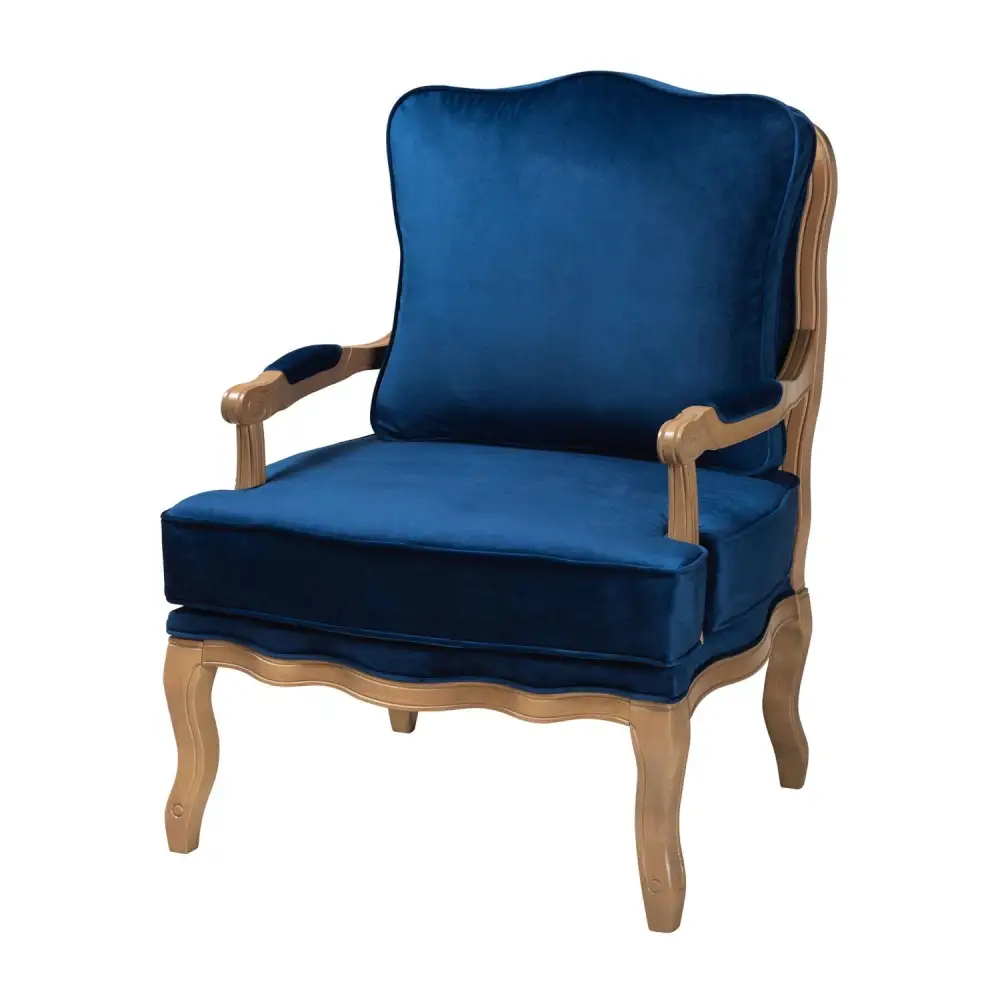Upholstered Fabric Accent Chair