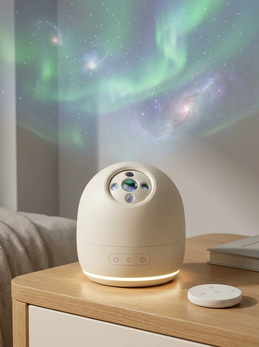 Aurora Galaxy Starry Sky Projector Night Light for Quiet Evening Lighting