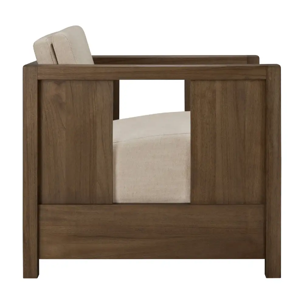 Fabric Cushioned Lounge Chair