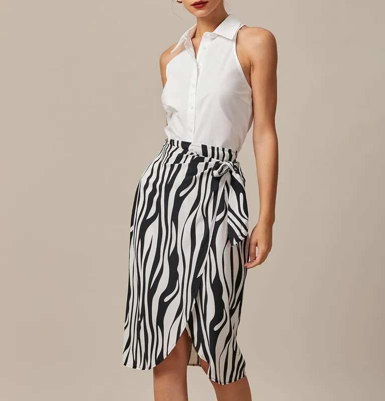 White Collared Button Up Sleeveless Shirt